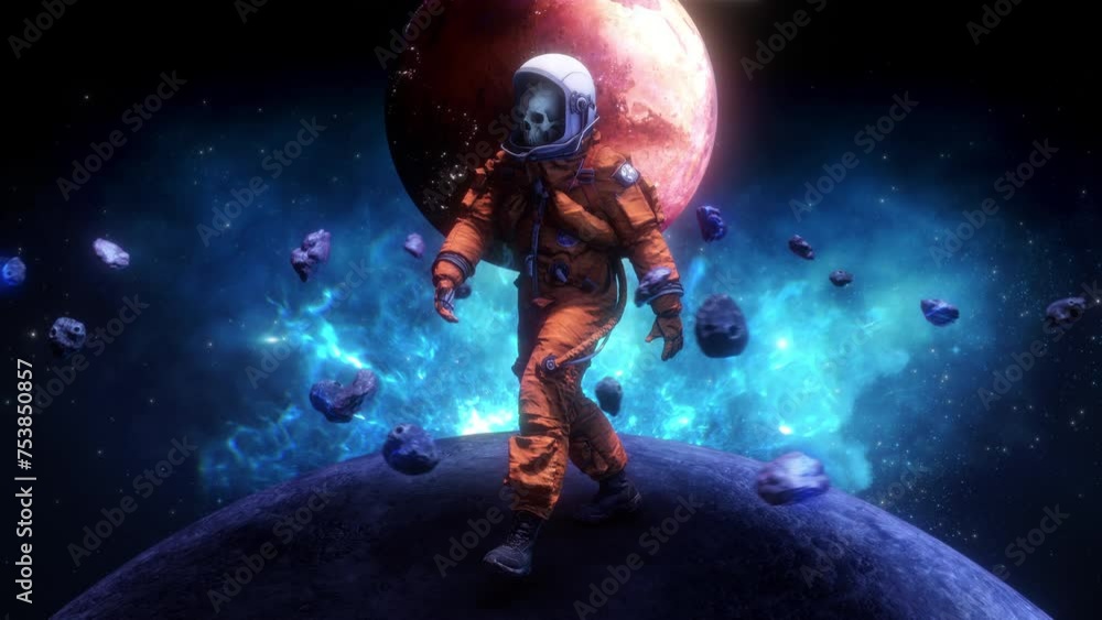 Skull Astronaut Space Walk 05 Skull Astronaut Space Walk 05