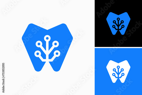 Dental Technology Vector Logo Premium 