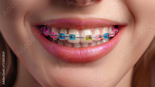 braces smiling multicolor 