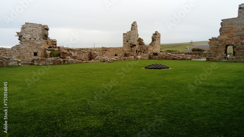 Tableau sur toile The Earl's Palace in Birsay, Orkney, Scotland, UK