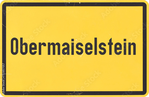 Obraz na płótnie Ortsschild Obermaiselstein