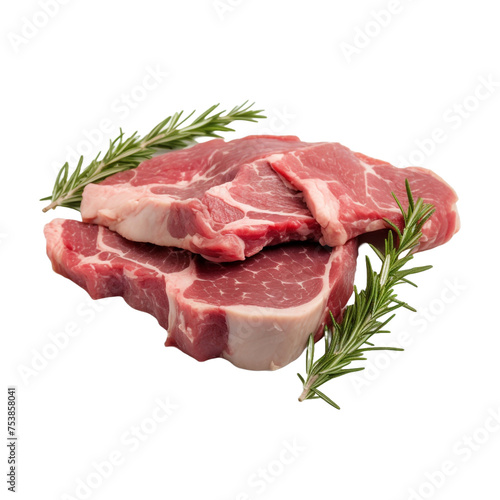 Veal isolated on transparent background