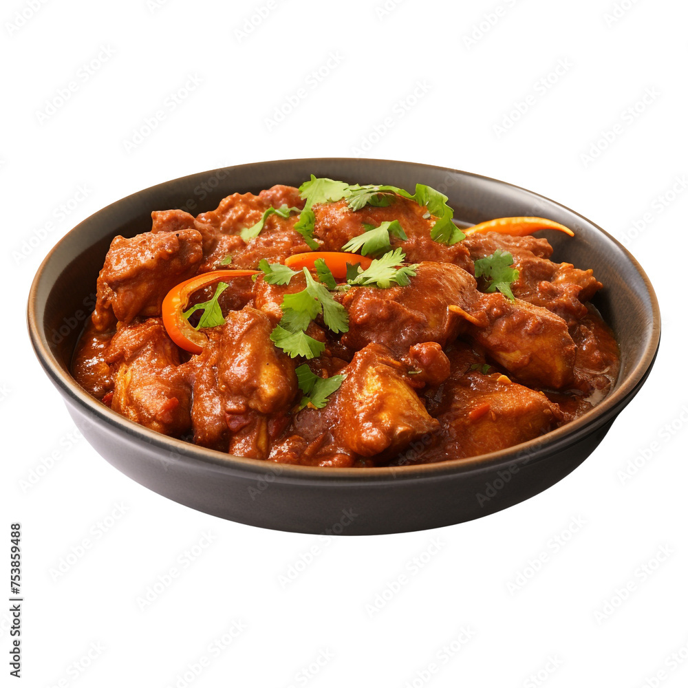 Vindaloo isolated on transparent background