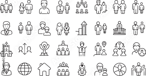 Man Perfect icon in various styles and others with editable vector collections. 