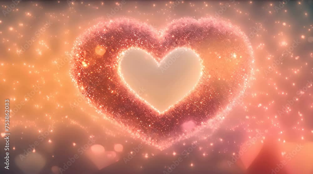 Particle Glitter Glow Heart Background Loop Particle glow seamless loop background Particle Glitter Glow Heart Background Loop Particle glow seamless loop background