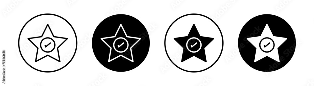 Review star flat line icon set. Review star Thin line illustration vector Review star flat line icon set. Review star Thin line illustration vector