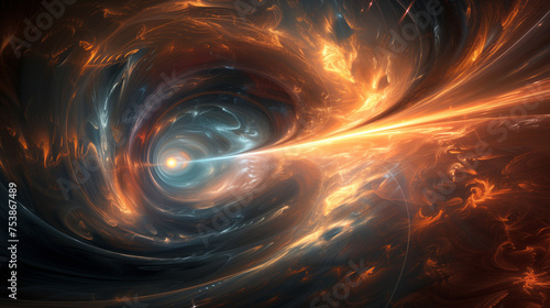 Abstract background, phantom geometry and quantum paradoxes weave nebular fantasies, guided by astral projections on a journey through virtual Elysiums and timeless echoes