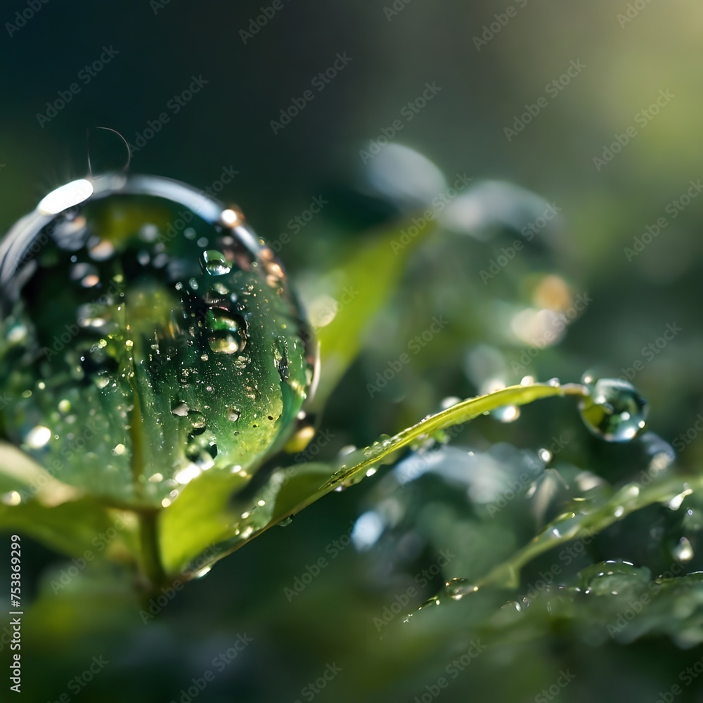 water drops on a leaf water drops on a leaf