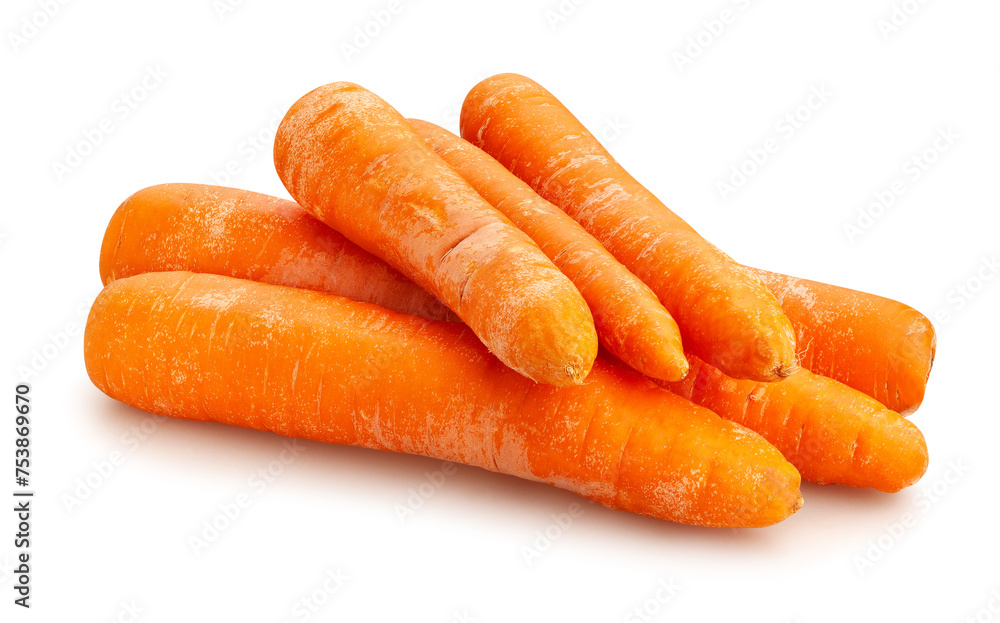 carrots path isolated on white carrots path isolated on white