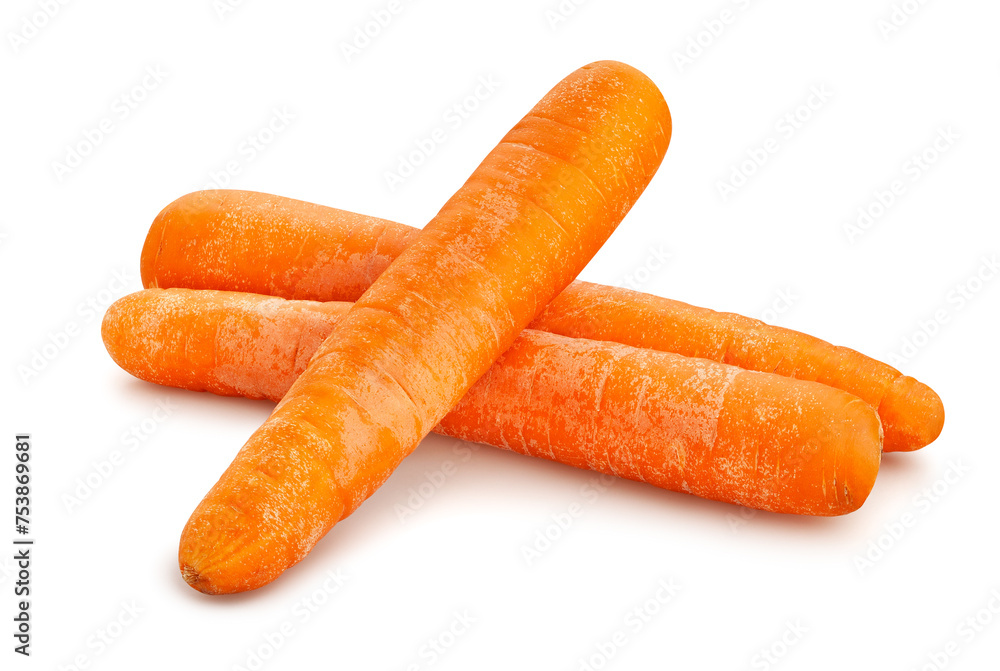 carrots path isolated on white carrots path isolated on white