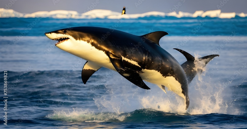 Fototapeta premium dolphins in the sea