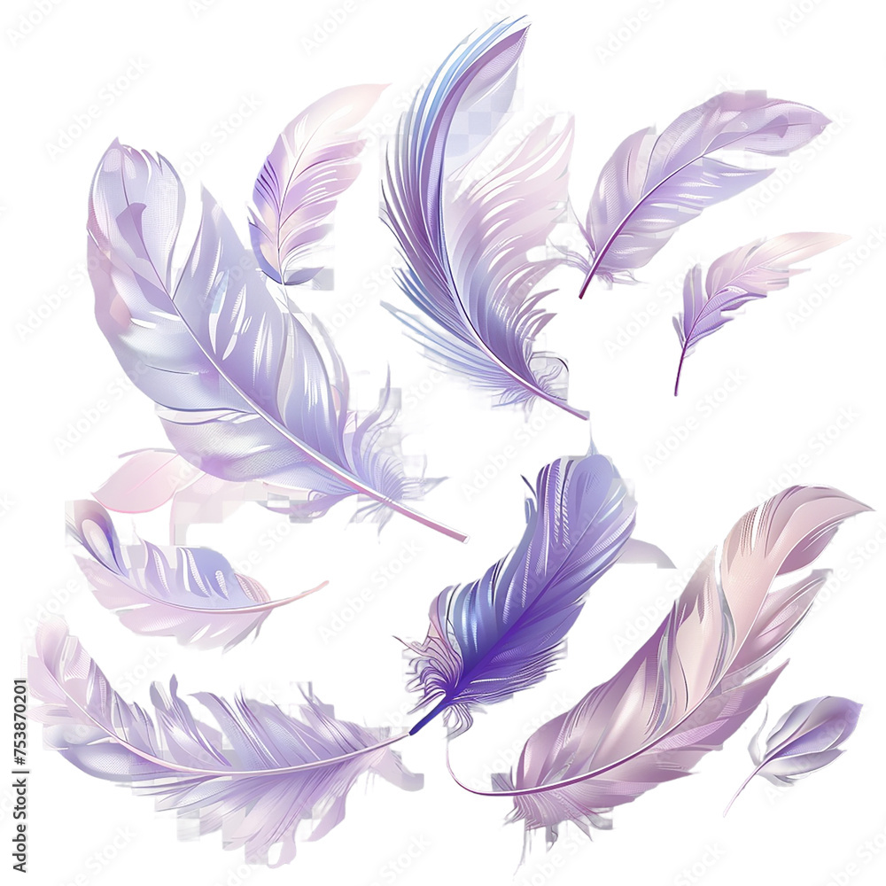 Feathers adorn a fashionable Feathers adorn a fashionable