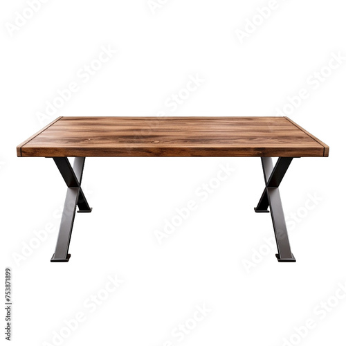 Table isolated on transparent background