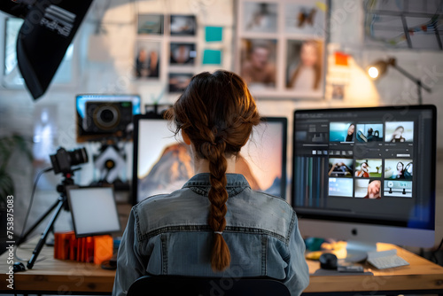 a content creator working on marketing materials and engaging content for a company's digital presence