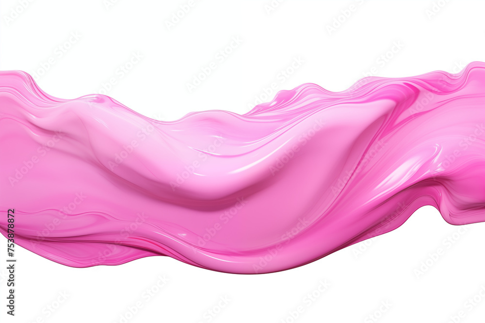 Pink liquid wave isolated on white. High quality photo Pink liquid wave isolated on white. High quality photo