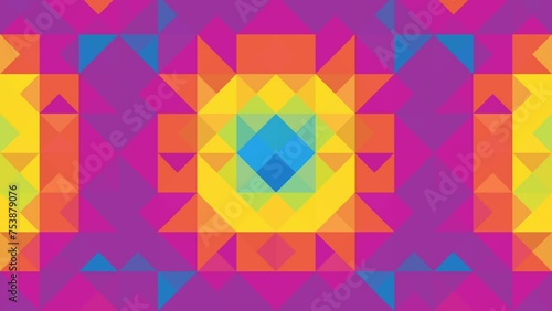 Throbbing mosaic colorful pattern, bright abstract  iridescent background