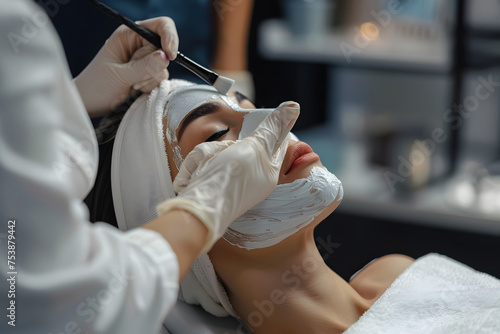 a skincare specialist performing a rejuvenating facial treatment, highlighting the importance of self-care