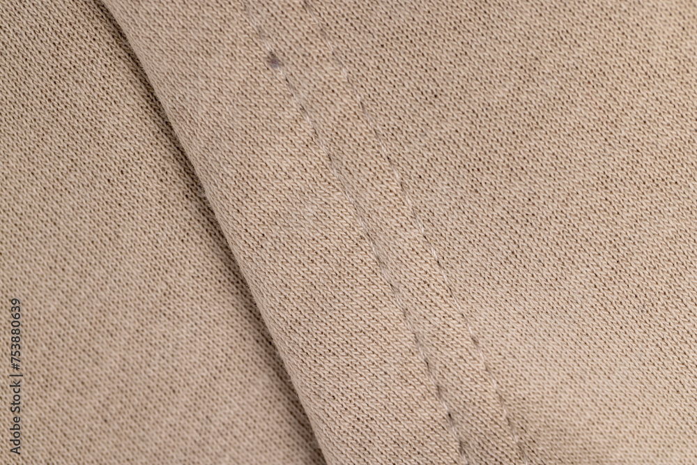 beige fabric for clothing production