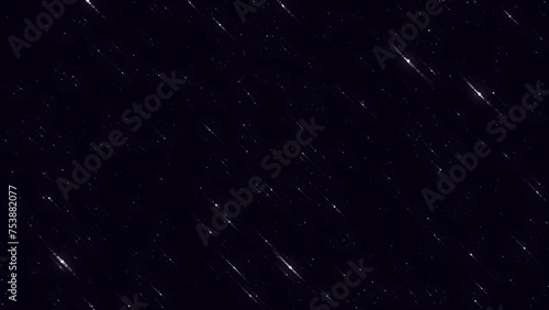 Cosmic starry sky with twinkling stars. Starry night, glowing shinning stars, twinkle stars at sky, dark background animation 4k footage photo