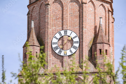 Kirchturm Sankt Jodok in der Altstadt von Landshut photo