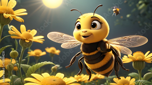 cute cartoon bee