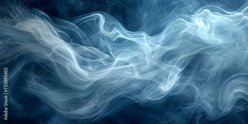 Ethereal Earthy Tones in Smoke Create a Captivating Abstract Waving Lines Background. Concept Ethereal Abstract Art, Earthy Tones, Smoke Effect, Waving Lines Background