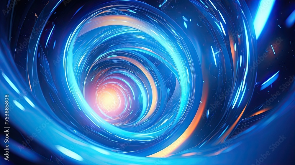 Electric Blue Energy Swirl Electric Blue Energy Swirl