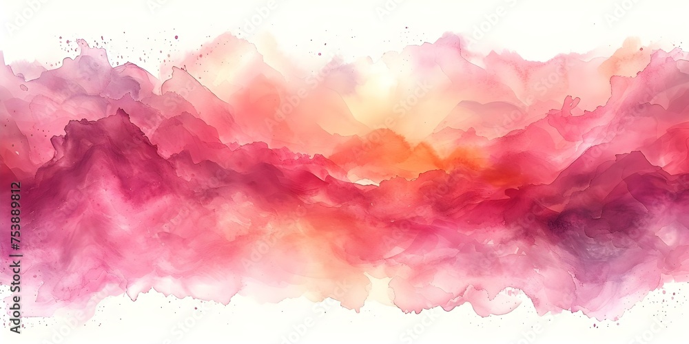Vector Illustration of a Serene Watercolor Background with a Gentle Touch. Concept Vector Illustration, Serene, Watercolor Background, Gentle Touch