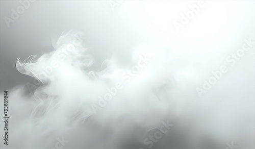 Abstract white smoke background texture. AI generated.