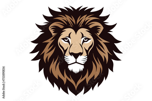 Lion Head Vector Illustration Design