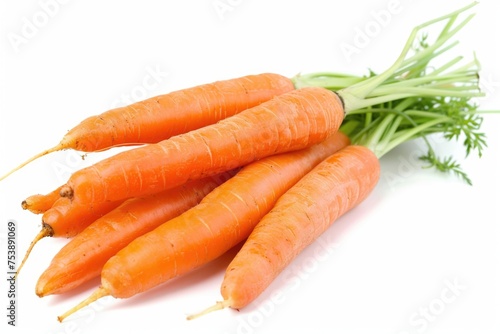 A bunch of carrots are shown in a row