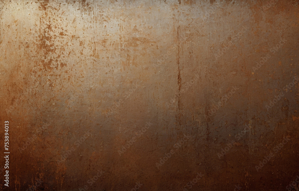 grunge background with rusty effect, rough dirty wall. Color gradient. Light center, dark frame. Matte, shimmer. Brushed, rough, grainy, rough surface for placing products and websites, articles, copy