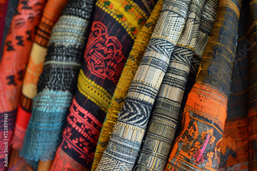 A pattern of khadi with the hand-spun and hand-woven cotton fabric of freedom