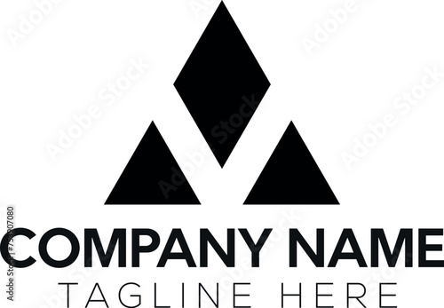 V Abstract Logo Design, V Logo, Logo Design, V Company Logo, Triangle Logo, Abstract Triangle Logo, Delta Logo