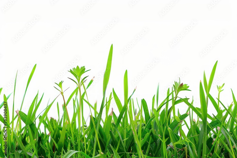 Obraz premium grass is on a white background