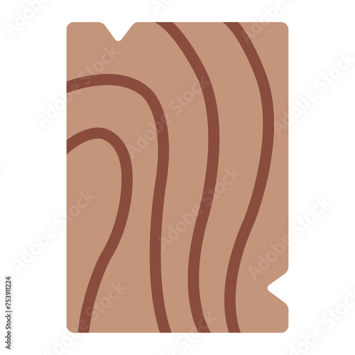 Wood lumber material icon