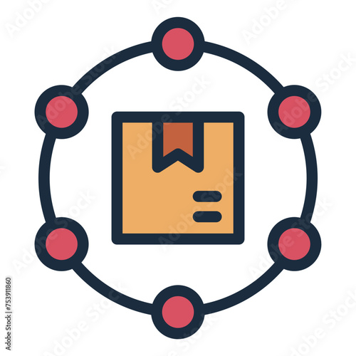 Supply Chain production icon