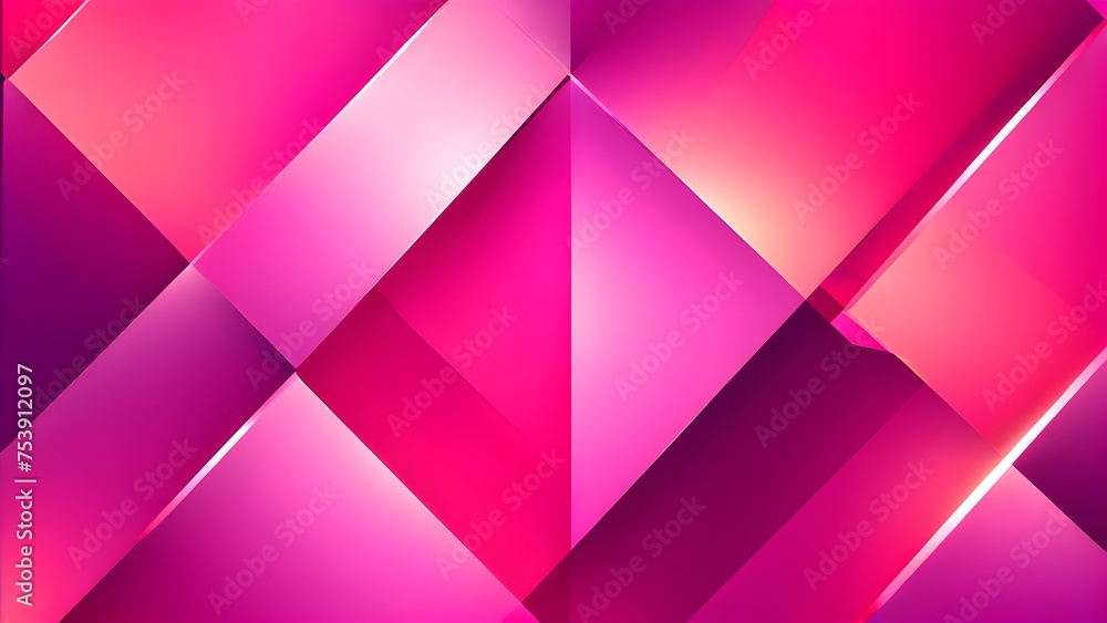 Fototapeta premium Modern geometric pink abstract colorful background