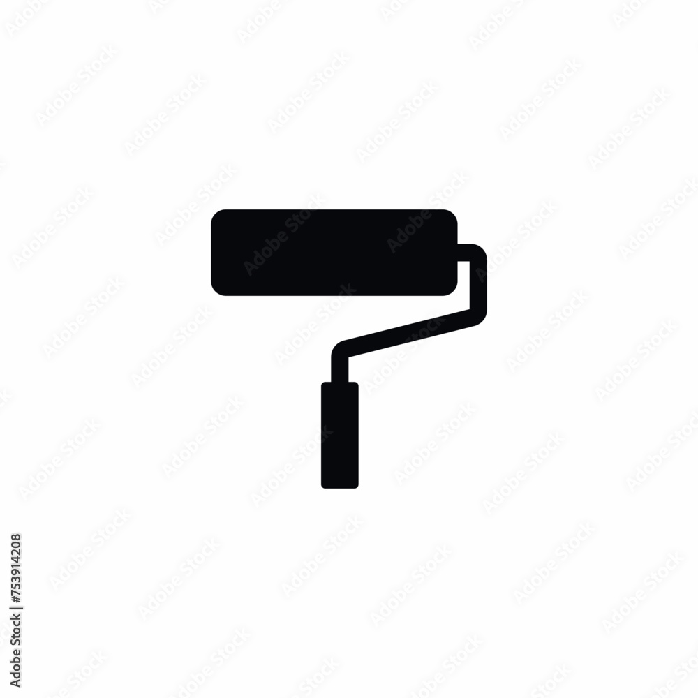 Paint Roller Painting Decorating icon Paint Roller Painting Decorating icon