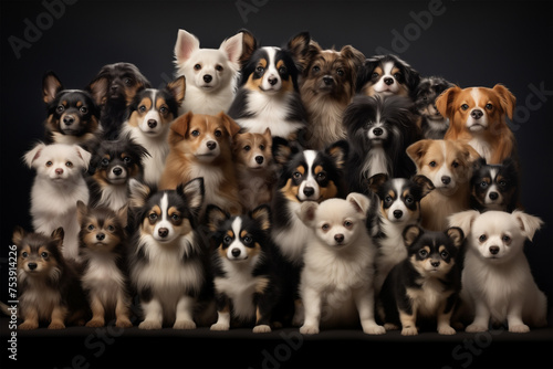group of puppy dogs