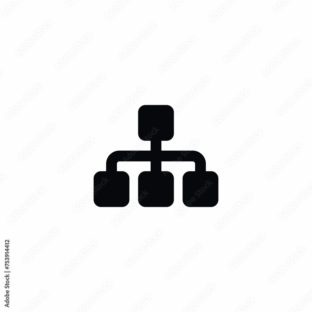 Hierarchy Structure Levels icon vector Hierarchy Structure Levels icon vector