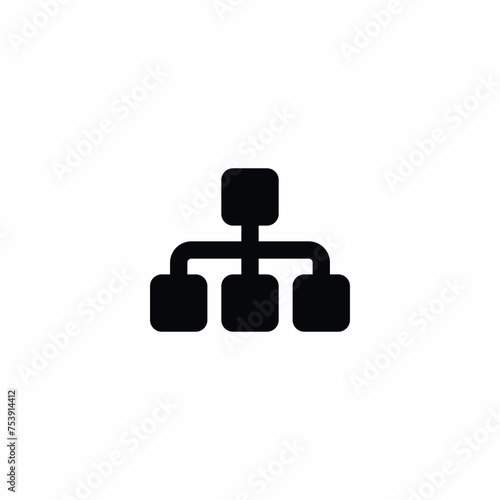 Hierarchy Structure Levels icon vector