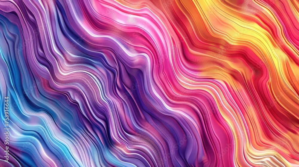 Obraz premium Colorful Bright Wavy Texture