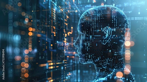 Data Analysis Of Document Ai Artificial Intelligence Process With Technology Processor To Planning Business Information Data, Tech, Network Corporate Concept