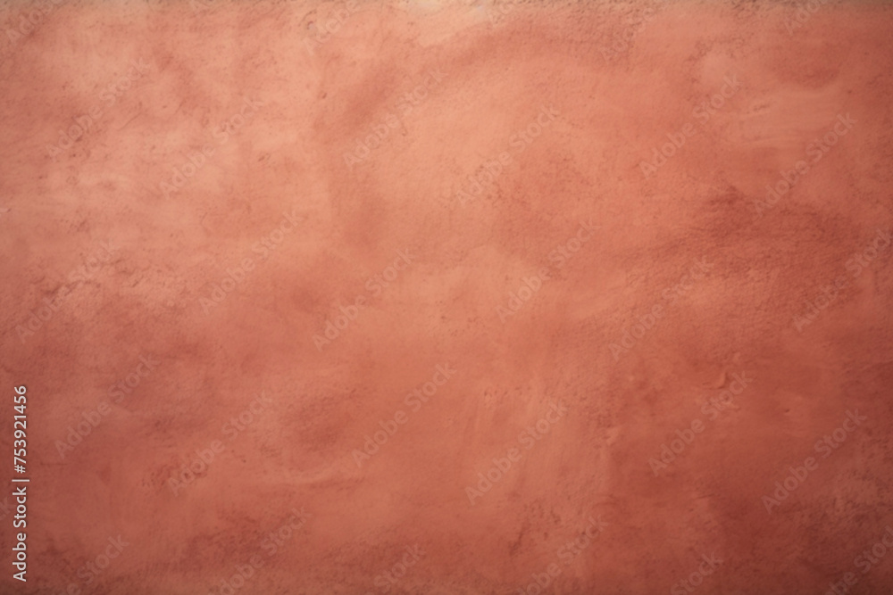 Terracotta blurred background for portrait. Portrait backdrop for studio. Empty orange wall.