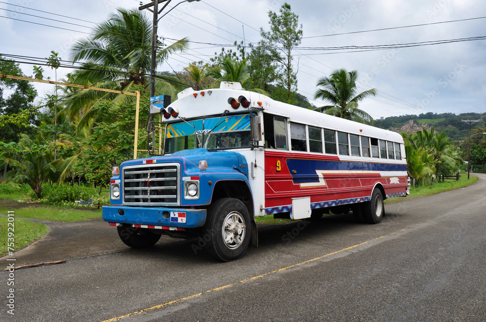 Autobus locale de Colon Panama, horizontal
