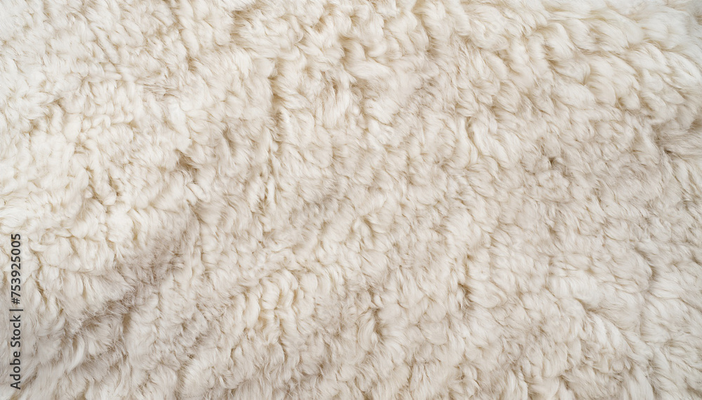 Background picture of a soft fur white carpet. wool sheep fleece closeup texture background. Fake color beige fur fabric. top view. Background picture of a soft fur white carpet. wool sheep fleece closeup texture background. Fake color beige fur fabric. top view.
