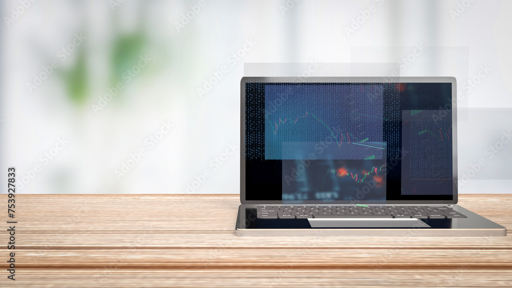 The Notebook for technology or Business concept 3d rendering. The Notebook for technology or Business concept 3d rendering.