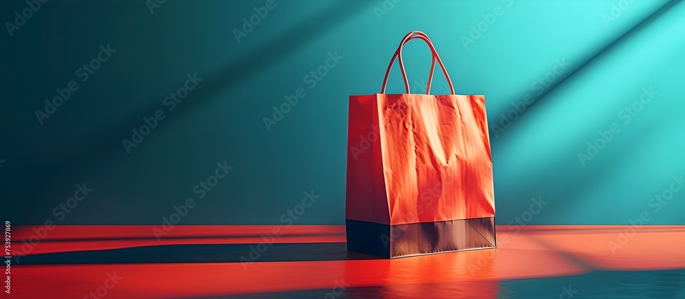 Vibrant Handbags Against Colorful Backgrounds, To convey the trendy and stylish nature of modern retail therapy and consumer culture - obrazy, fototapety, plakaty 