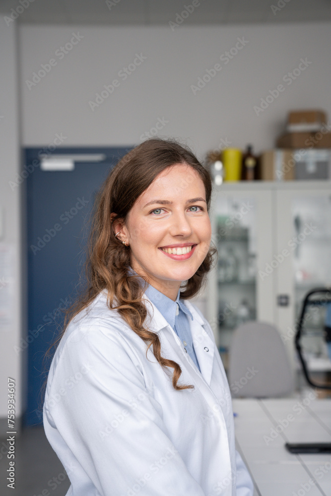 Female Scientist Portrait In Lab Female Scientist Portrait In Lab